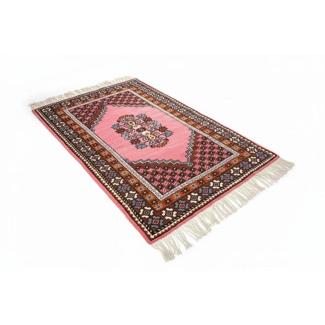 Vintage Hand-Knotted Wool Rug For Sale - Image 6 of 6