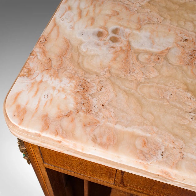 Brown 1900's Antique Bedside Cabinet For Sale - Image 8 of 11