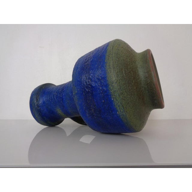 Large Majolika Ceramic 7317 Floor Vase by Fridegart Glatzle for Karlsruher Majolika, Germany, 1970s For Sale - Image 14 of 18