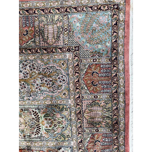Vintage Silk Kashmir Rug, 1980s For Sale - Image 6 of 18