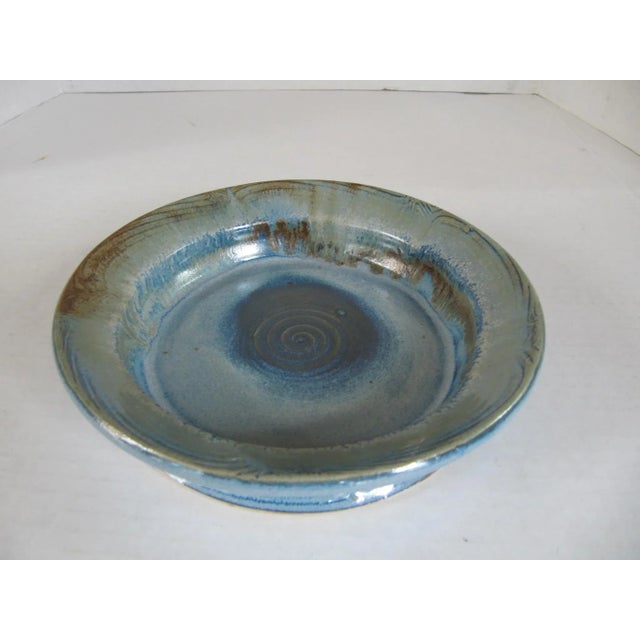 Hand-Made Blue Pottery Wine Champagne Coaster For Sale In Raleigh - Image 6 of 6