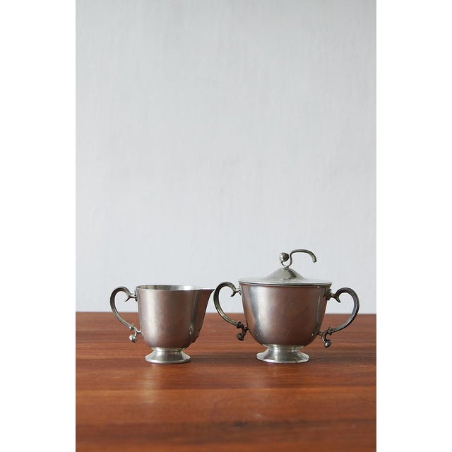 Creamer and Sugar Bowl by Edvin Ollers, 1920 For Sale - Image 4 of 6