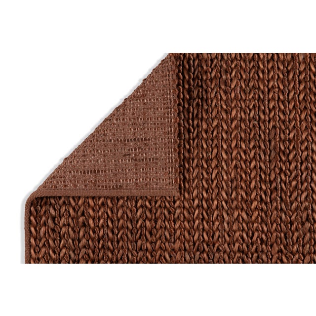 Not Yet Made - Made To Order Part & Parcel Goods Jute Weave Rug, 9'x12', Chocolate For Sale - Image 5 of 5