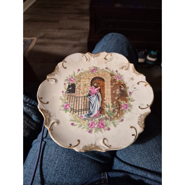 Arts & Crafts God Knocking on Door For Sale - Image 3 of 4
