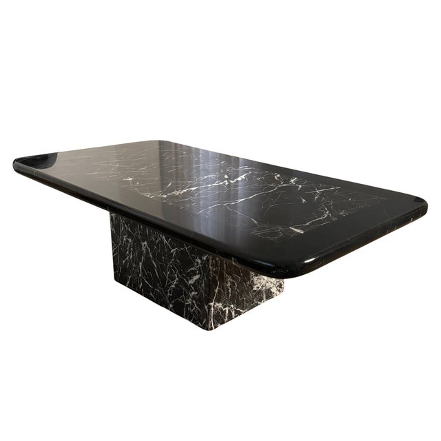 Black Marble Coffee Table For Sale - Image 12 of 13