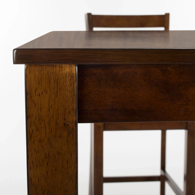 Modern Indoor Pub Set in Brown & Beige - 5 Pieces For Sale - Image 3 of 8