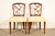 A gorgeous pair of Federal or Hepplewhite style side chairs or dining chairs By Kindel Furniture USA, Circa 1980s Carved...
