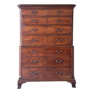 Antique George III Mahogany Chest, 1780 For Sale