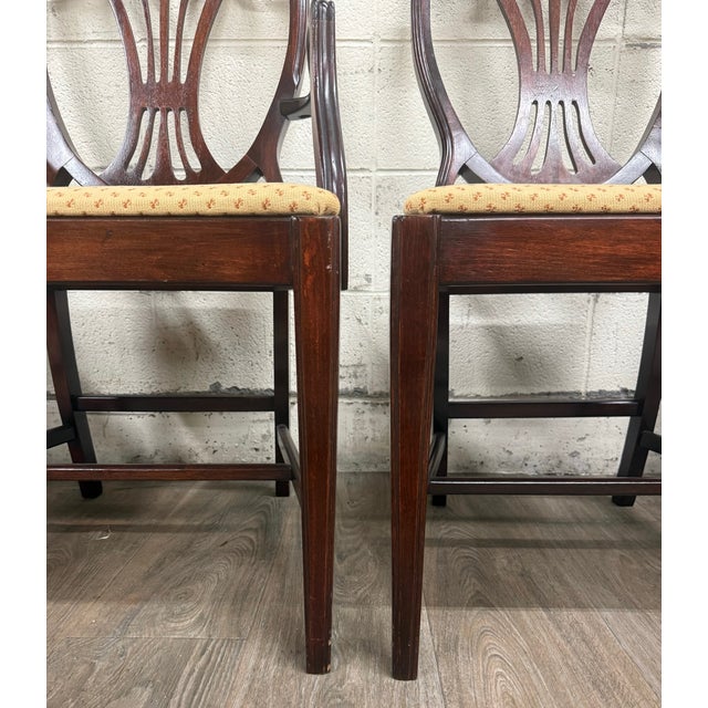 Antique Hepplewhite Duncan Phyfe Style Mahogany Dining Chairs - Set of 6 For Sale - Image 10 of 14