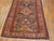 Textile 1880s Blue Navy Geometric Tribal Antique Serab Rug 3'2" X 14'4" Handknotted Wool Carpet For Sale - Image 7 of 8