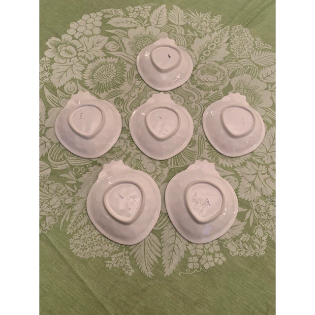 Vintage Italian Strawberry Dessert or Berry Bowls Set of 6 For Sale In Palm Springs - Image 6 of 12