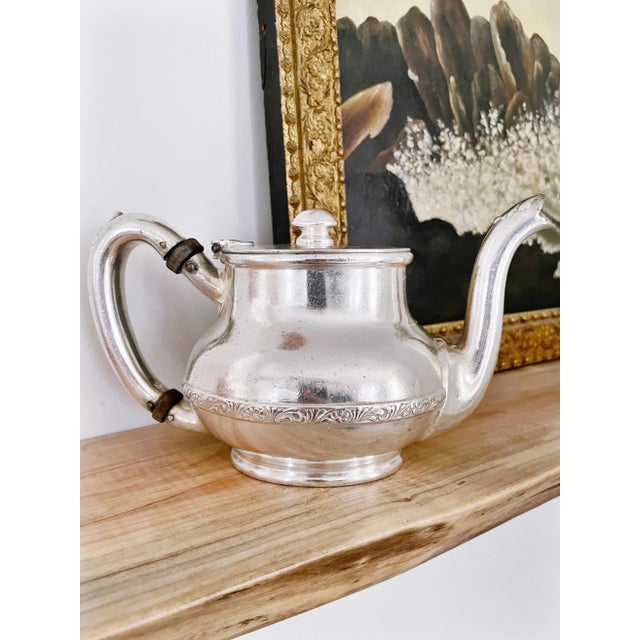 Antique Silver Plate Teapot From the Steamship Connecticut Chairish