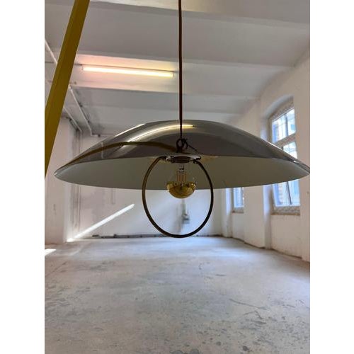 Danish Anthracite Mirrored Hanging Lamp For Sale - Image 4 of 11