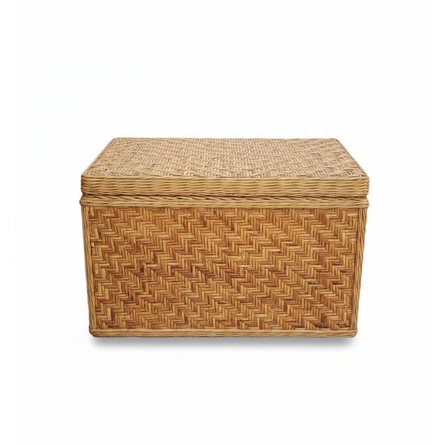 Woven Wick Chest, 1970s For Sale - Image 14 of 15