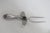 Roast Fork Stainless Steel Prongs Weighted Sterling Scrollwork Handle 5142b For Sale - Image 10 of 10