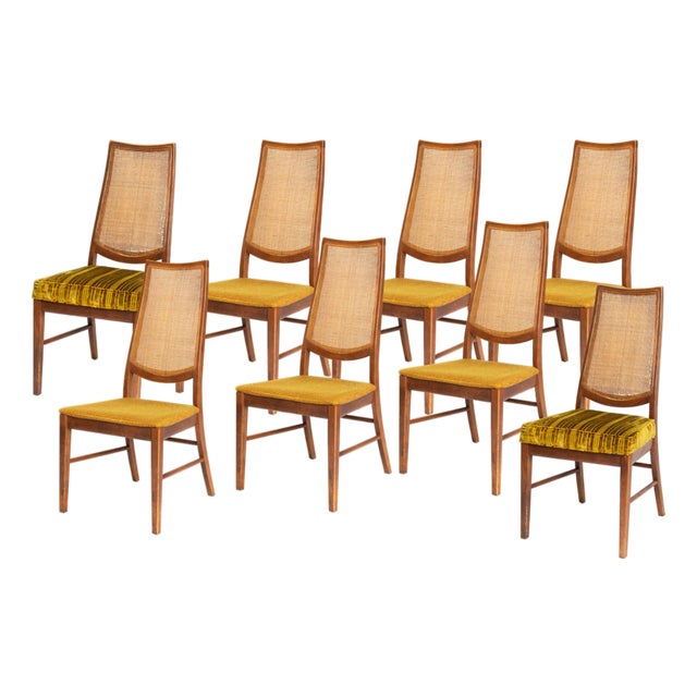 Mid Century Modern Dining Chairs, Set of 8 For Sale