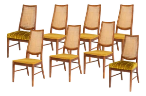 Mid Century Modern Dining Chairs, Set of 8