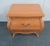 French Kravet Louis XV Style Orange & Cream Commode For Sale - Image 3 of 8