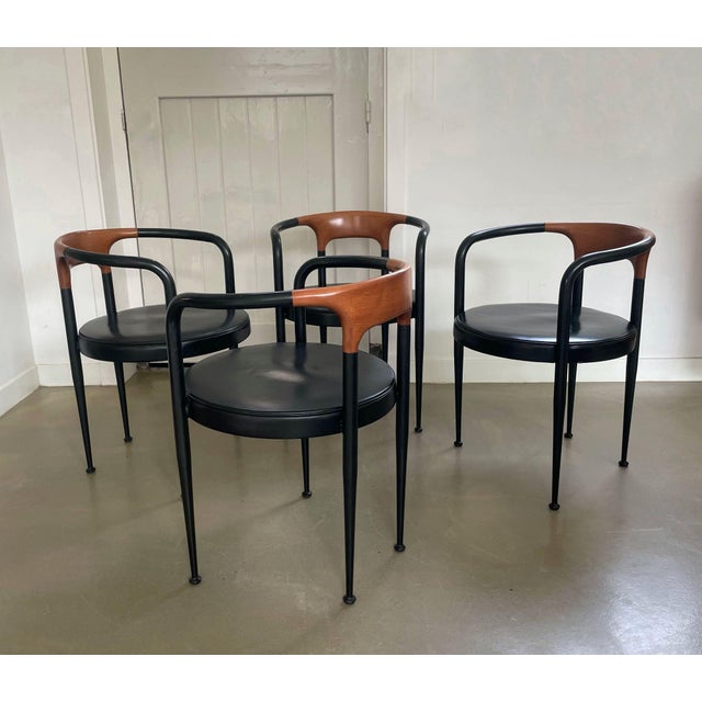 Armchairs by Gianfranco Frattini for Fasem, Italy, 1970s, Set of 4 For Sale - Image 10 of 16