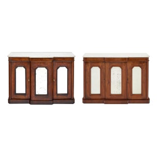 Pair of Petite French Antique Buffets / Consoles For Sale
