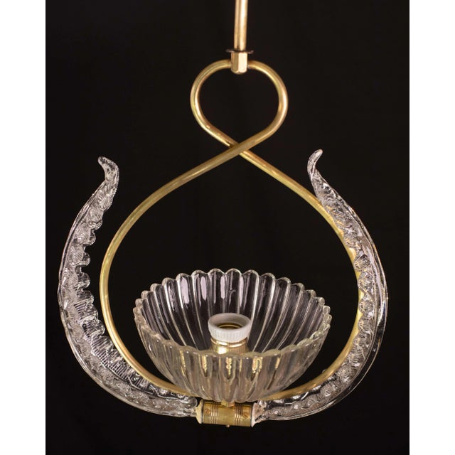 1940s Art Decò Barovier and Toso Chandelier, 1940s For Sale - Image 6 of 13