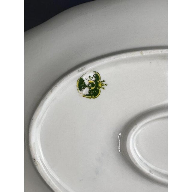 Vintage Cobalt Blue Tray from Limoges, France, 1950s For Sale - Image 9 of 10