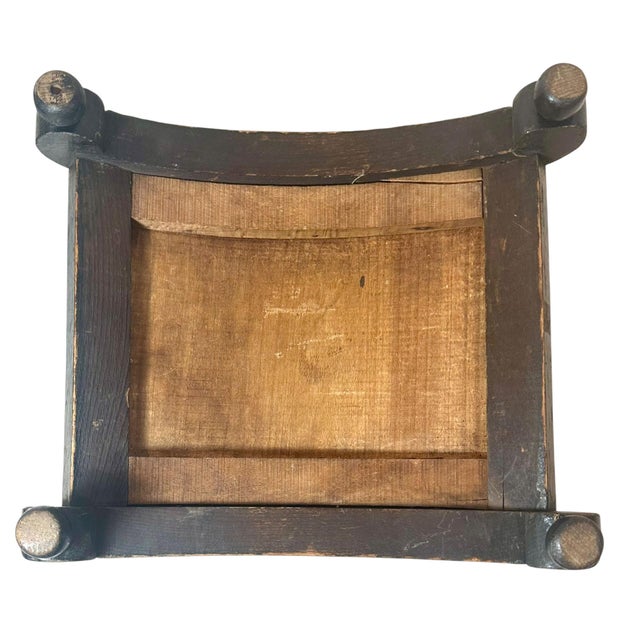 Gold Early 19th Century French Footstool in Scalamandre For Sale - Image 8 of 8