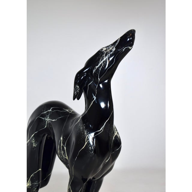 Metal Art Deco Style Life Sized "Pat the Dog" Greyhound Figural Statue For Sale - Image 7 of 13