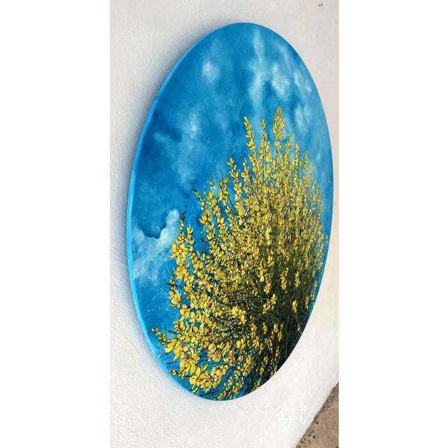 Early 21st Century Anastasia Gklava, Flowers of Loussios, 2022, Oil on Canvas For Sale - Image 5 of 10