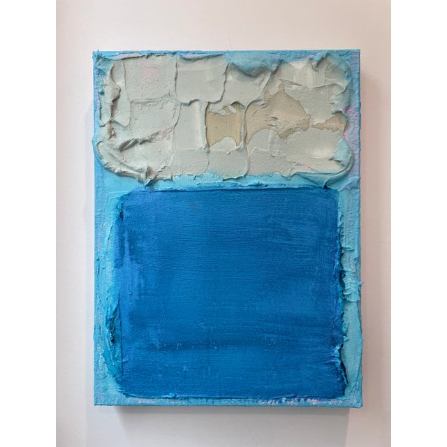 Unframed art study of acrylic, ink, and texture medium on stretched canvas. This is an experimental art study created by...