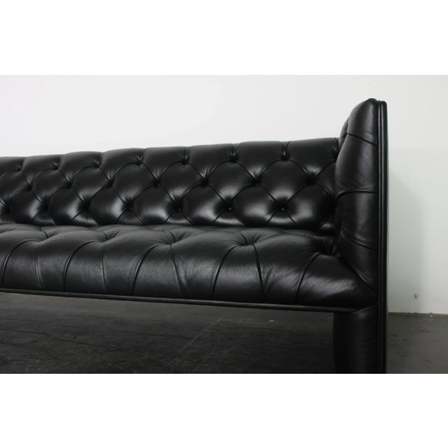 Black Black Leather Sofa by Wittmann Edwards For Sale - Image 8 of 18
