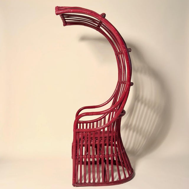 Vintage rattan canopy chairs.