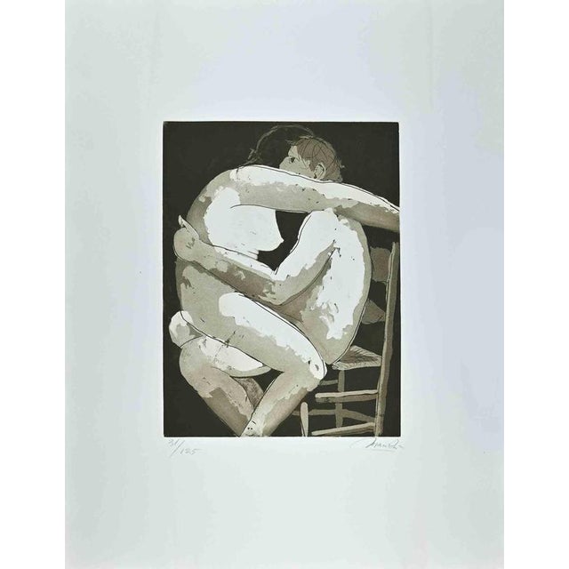 Giacomo Manzú, Lovers I Edition 31/125, 1970s, Etching For Sale