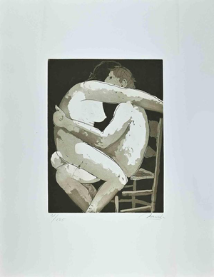 Giacomo Manzú, Lovers I Edition 31/125, 1970s, Etching