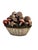 Farmhouse Vintage Italian Tromp l'Oeil Hand-Painted Woven Ceramic Basket of Mushrooms For Sale - Image 3 of 17