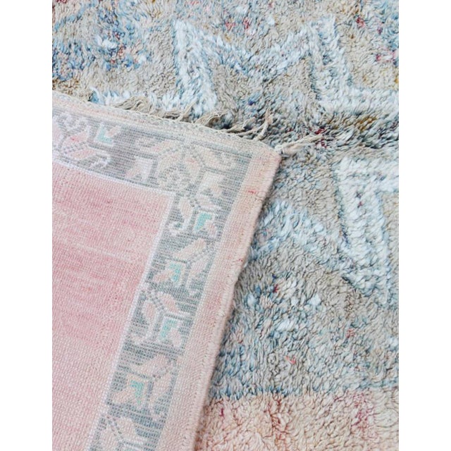 1980s 1980s Handwoven Berber Wool Rug With Animal Motifs - 10.2 X 6.8 Ft For Sale - Image 5 of 6