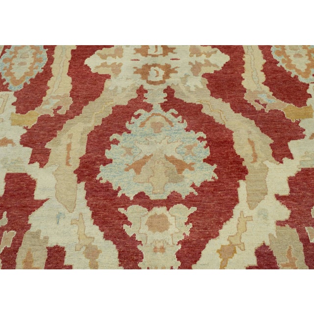 Turkish Oushak Rug 11'11" x 15'8" #18542 For Sale In Houston - Image 6 of 8
