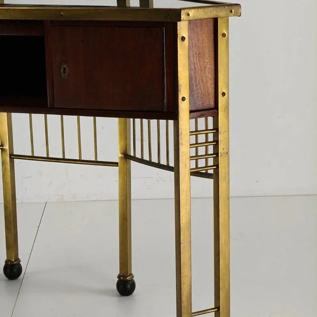 Vintage French Brass Dressing Table, 1930 For Sale - Image 16 of 18