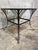 1960s Vintage Stained Glass Side Table Wrought Iron Base Geometric Top For Sale - Image 5 of 6