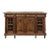 19th Century French Louis XVI Marble Top Walnut Display Buffet For Sale