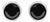 .925 Sterling Silver 1 1/4 Cttw Round Brilliant-Cut Black Diamond Bezel-Set Stud Earrings with Screw Backs (Fancy Color-Enhanced, I2-I3 Clarity) For Sale