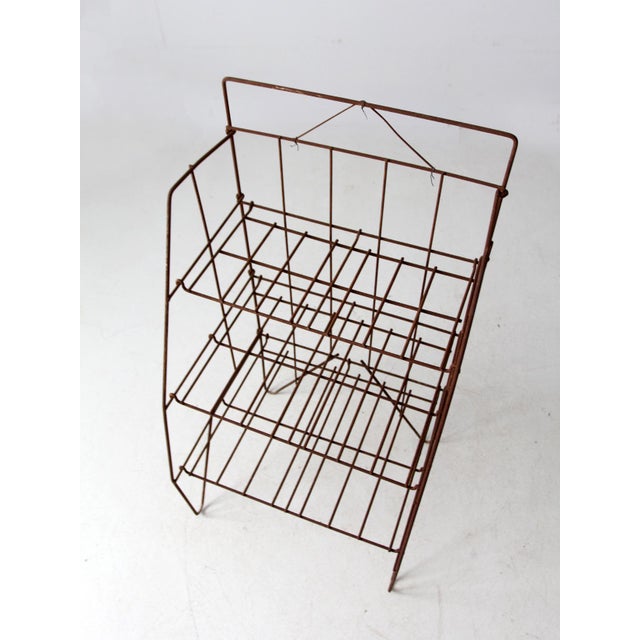 Mid 20th Century Collapsible Wire Shelf Rack For Sale - Image 13 of 13