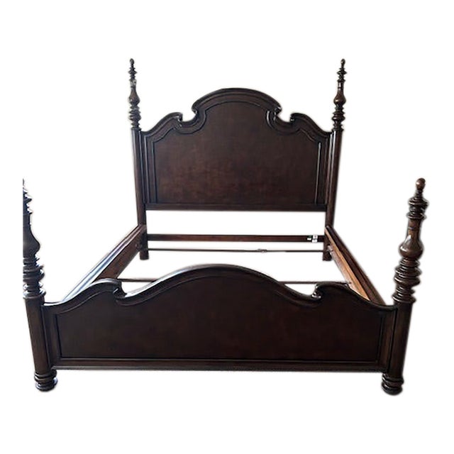 Attributed Thomasville Hills of Tuscany King Lucca Poster Bed Frame For Sale