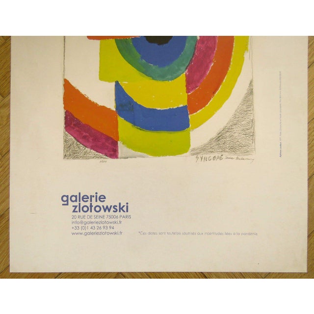 Sonia Delaunay, Original Exhibition Poster, Zlotowski Gallery, Paris, 2021, Print For Sale - Image 4 of 8