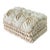 Late 20th Century White Scallop Shell Rosette Covered Box For Sale