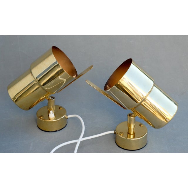 Gold Model V324 Wall Lamps by Hans-Agne Jakobsson for Hans-Agne Jakobsson Ab Markaryd, 1960s, Set of 2 For Sale - Image 8 of 10