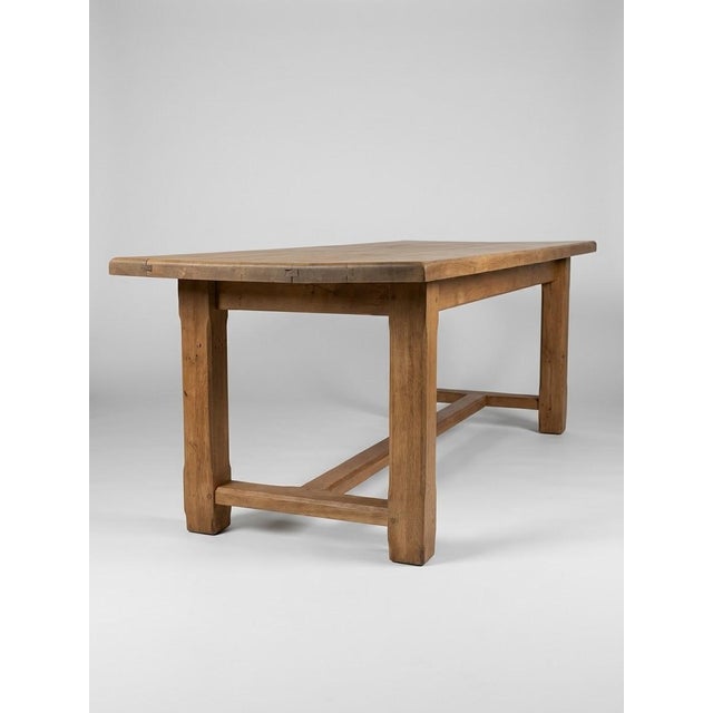 Large Farmhouse French Oak Table, 1920, in Very Good conditions. Designed 1920 to 1949 This piece has an attribution mark,...