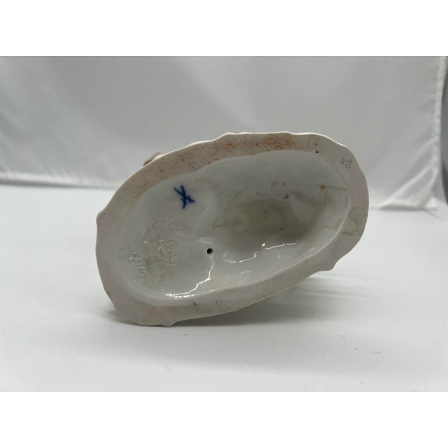 Antique Meissen Porcelain Boy & the Bird Cage Figure Model For Sale - Image 9 of 9