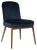 Essex Blue Velvet Chair by Javier Gomez For Sale