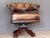 Mid 19th Century English Mahogany and Leather Swivel Desk Chair For Sale - Image 6 of 12